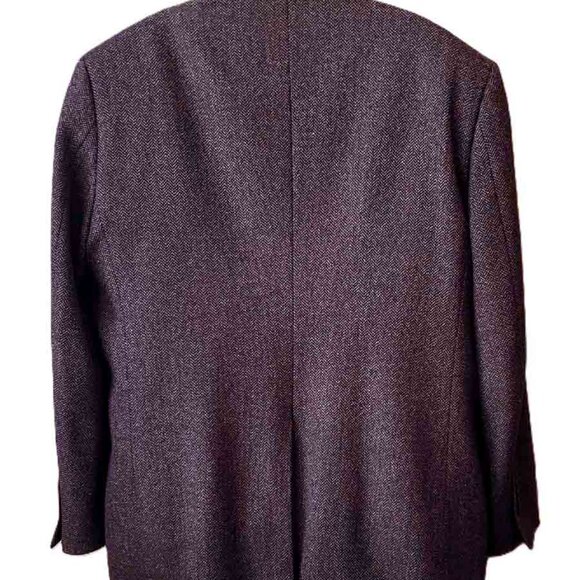 Brooks Brothers Blazer Herringbone Lanificio di Pray Italy Wool Cashmere 46R - Picture 2 of 5